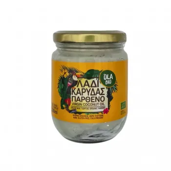 Λάδι Καρύδας (Coconut Oil) Παρθένο Βιολογικό ψυχρής έκθλιψης 200ml Λάδι Καρύδας (Coconut Oil) Παρθένο Βιολογικό ψυχρής έκθλιψης 200ml