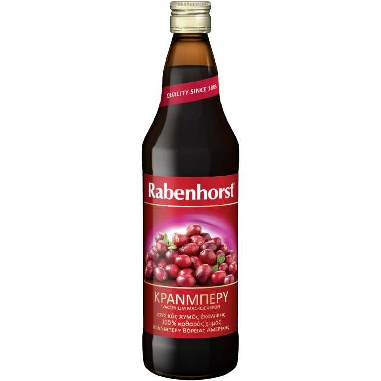 Χυμός Cranberries 100% 750ml