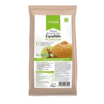 Μείγμα Φυτικών Ινών Σιμιγδάλι (Manna Croup Mix2) NoCarb 250γρ.