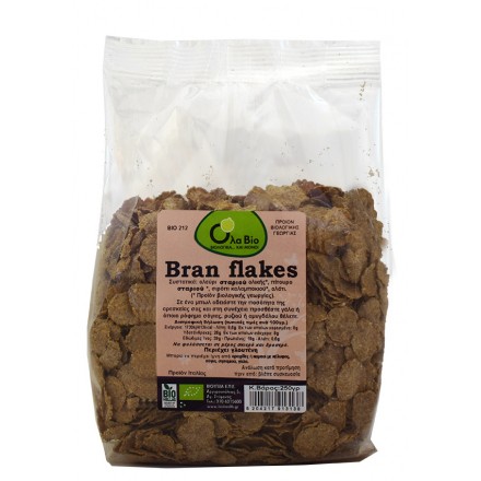 Ola Bio Bran Flakes Νιφάδες Σιταριού Ολικής Αλέσεως Bio 250gr Ola Bio Bran Flakes Νιφάδες Σιταριού Ολικής Αλέσεως Bio 250gr