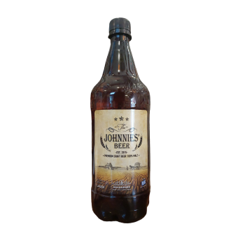 Μπύρα Ελληνική Lager Johnnie's Beer Δράμας 900ml