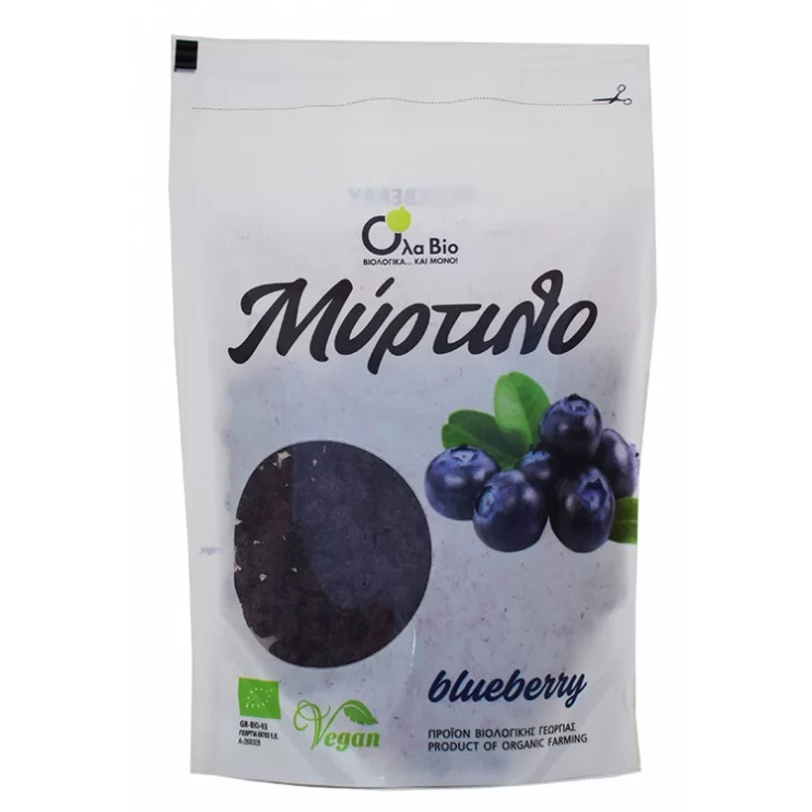 Ola Bio Μύρτιλο Αποξηραμένο BLUEBERRIES ΒΙΟ 100gr Ola Bio Μύρτιλο Αποξηραμένο BLUEBERRIES ΒΙΟ 100gr
