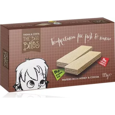 The Bee Bros Γκοφρέτες με Μέλι & Κακάο 135gr για 12+ Μηνών The Bee Bros Γκοφρέτες με Μέλι & Κακάο 135gr για 12+ Μηνών