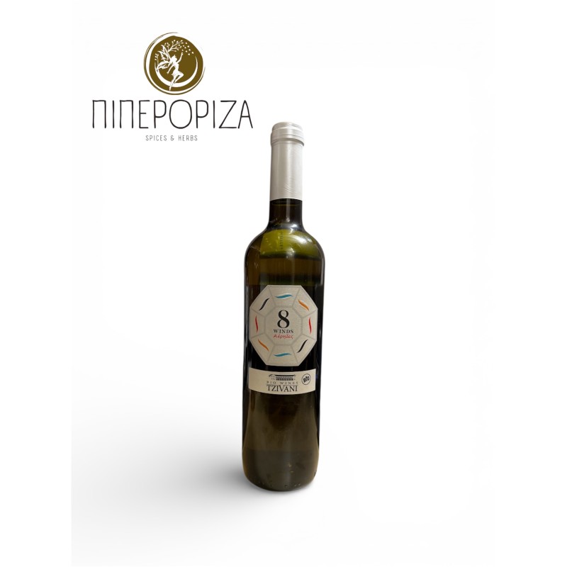 Κρασί Λευκός Αθήρι 8 Αέρηδες ΒΙΟ 750ml