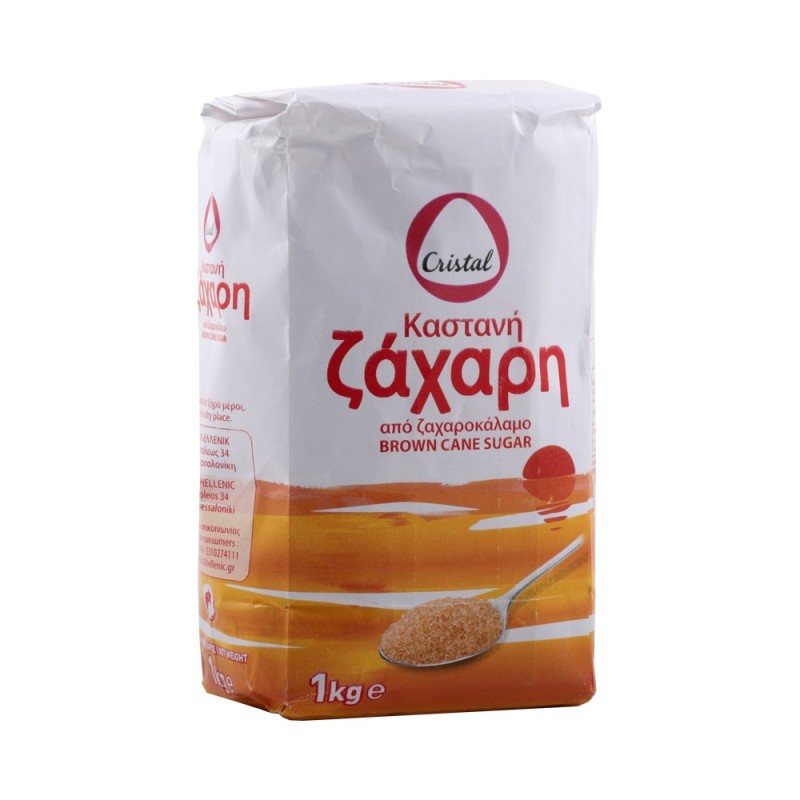 Ζάχαρη ακατέργαστη καστανή 1 κιλό 